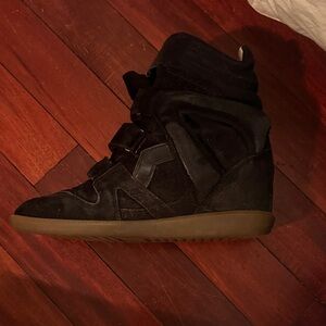 Isabel Marant Black High-Top Sneakers